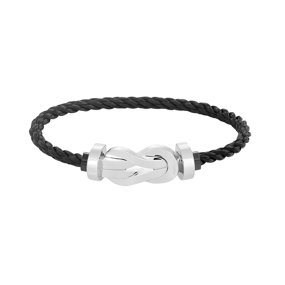 [GALE]CHANCE LARGE 8 FIGURE BUCKLE NO DIAMOND BRACELET SILVER