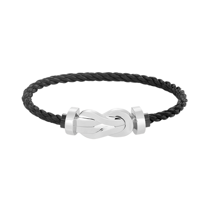[GALE]CHANCE LARGE 8 FIGURE BUCKLE NO DIAMOND BRACELET SILVER