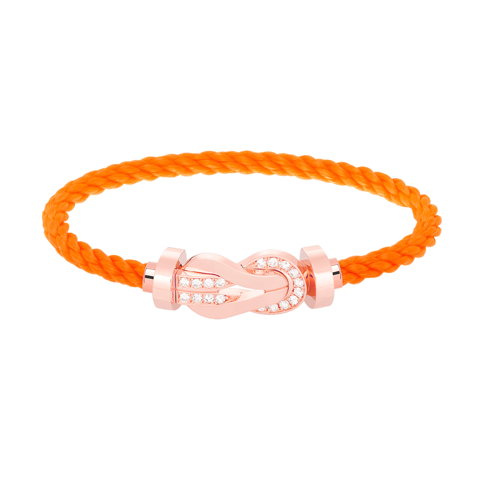 [GALE]CHANCE LARGE 8 FIGURE BUCKLE HALF DIAMOND BRACELET ROSE GOLD