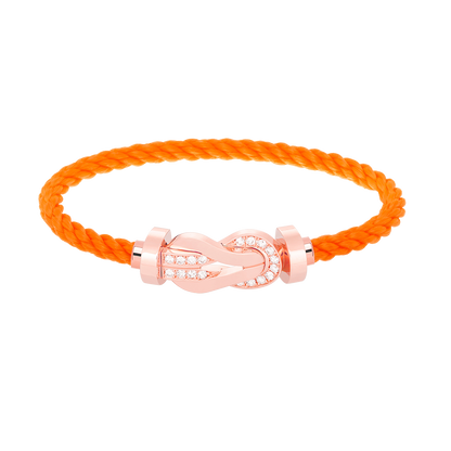 [GALE]CHANCE LARGE 8 FIGURE BUCKLE HALF DIAMOND BRACELET ROSE GOLD