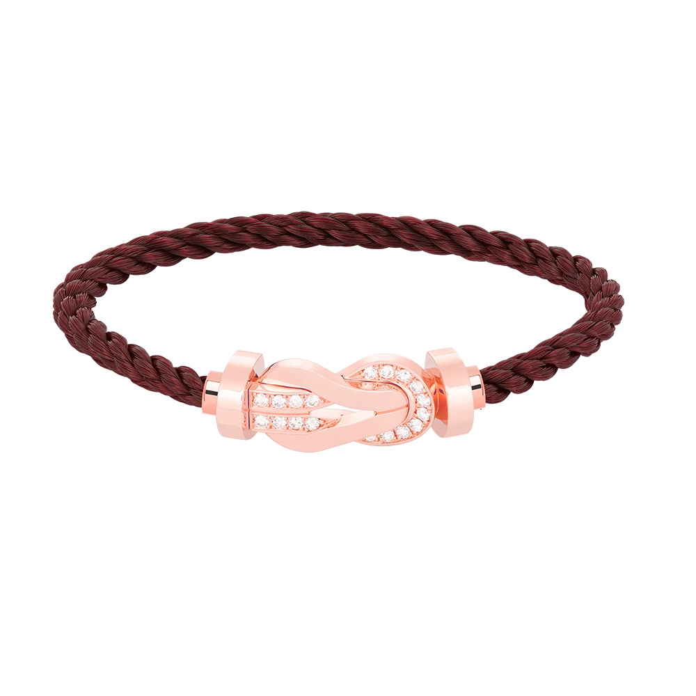 [GALE]CHANCE LARGE 8 FIGURE BUCKLE HALF DIAMOND BRACELET ROSE GOLD