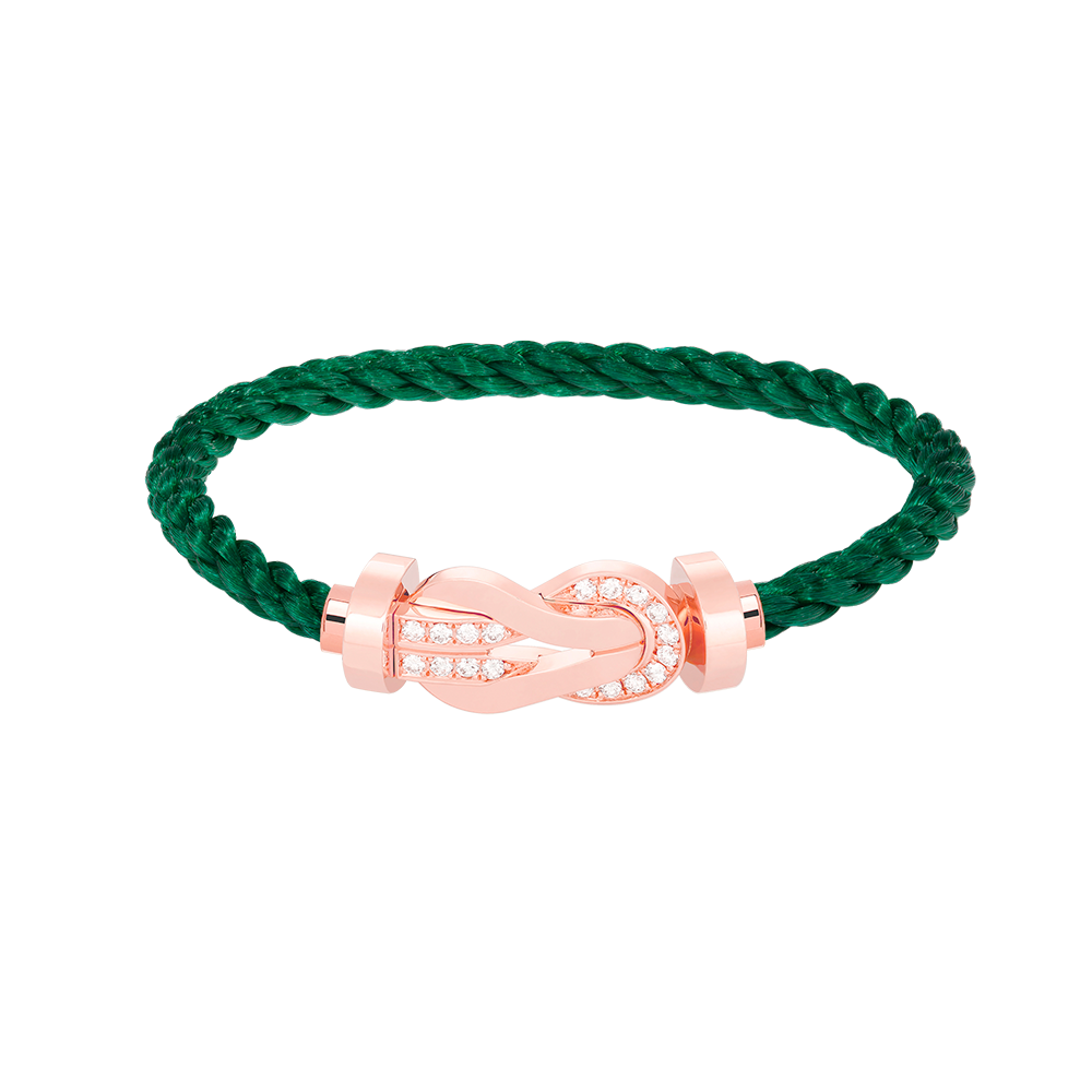 [GALE]CHANCE LARGE 8 FIGURE BUCKLE HALF DIAMOND BRACELET ROSE GOLD