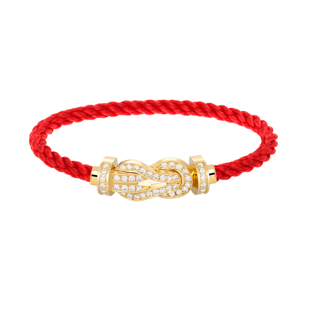 [GALE]CHANCE LARGE 8 FIGURE BUCKLE FULLDIAMOND BRACELET GOLD