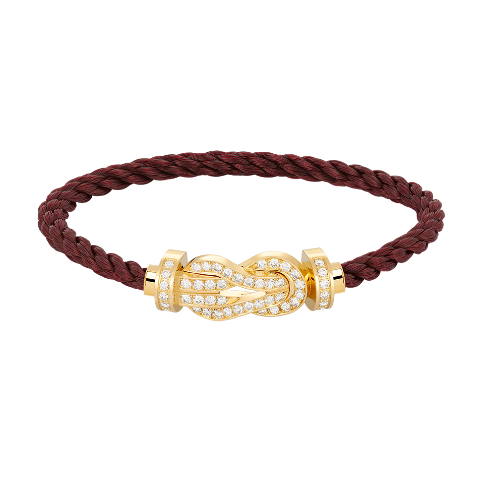[GALE]CHANCE LARGE 8 FIGURE BUCKLE FULLDIAMOND BRACELET GOLD