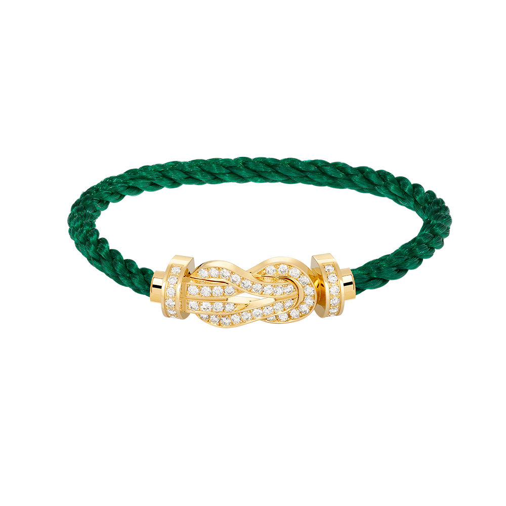 [GALE]CHANCE LARGE 8 FIGURE BUCKLE FULLDIAMOND BRACELET GOLD