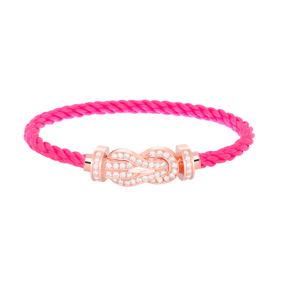 [GALE]CHANCE LARGE 8 FIGURE BUCKLE FULL DIAMOND BRACELET ROSE GOLD