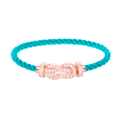 [GALE]CHANCE LARGE 8 FIGURE BUCKLE FULL DIAMOND BRACELET ROSE GOLD