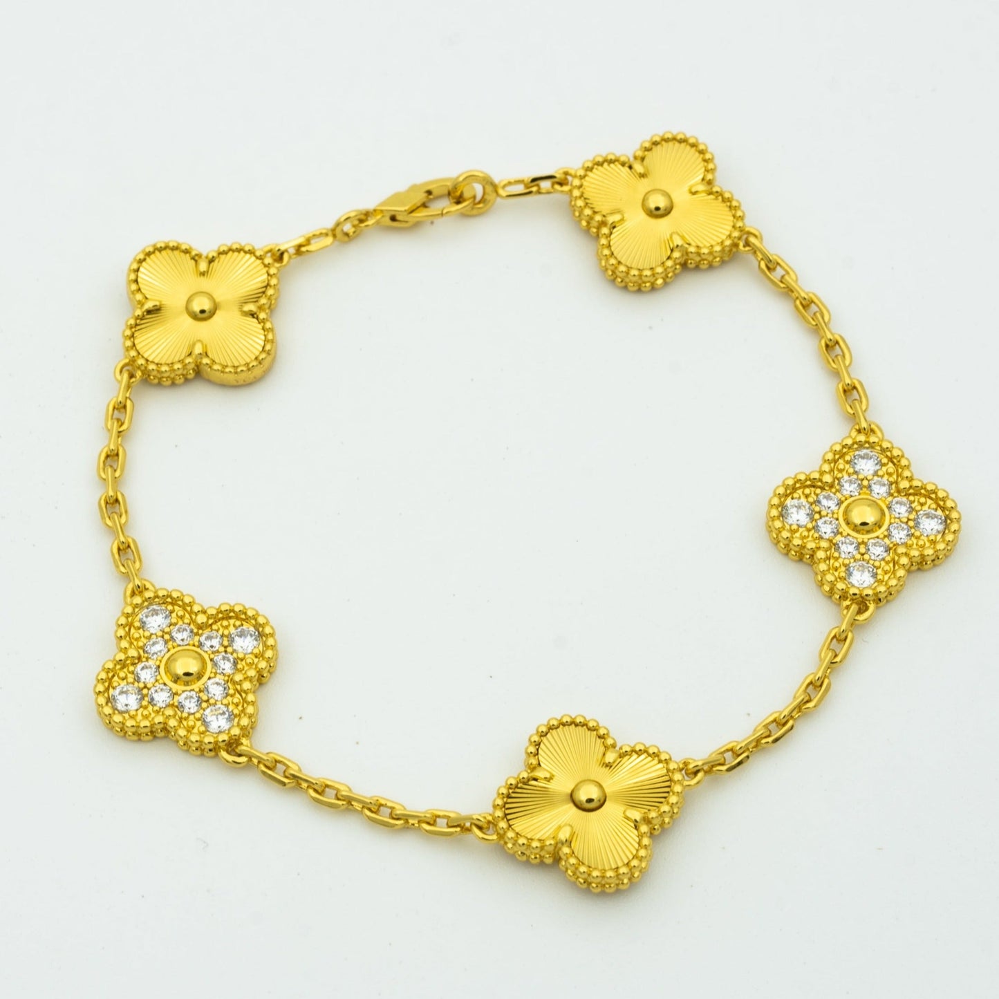 [GALE] CLOVER 5 MOTIF LASER BRACELET COLLECTION