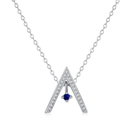 [GALE]Sparkling "A" Shape Necklace