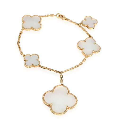 [GALE]MAGIC CLOVER MOP GOLD BRACELET 5 MOTIFS