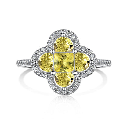 [GALE]Luxurious Eternity Flower Shape Banquet Ring
