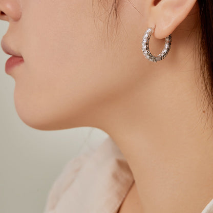 [GALE]Unique Round Cut Daily Earrings