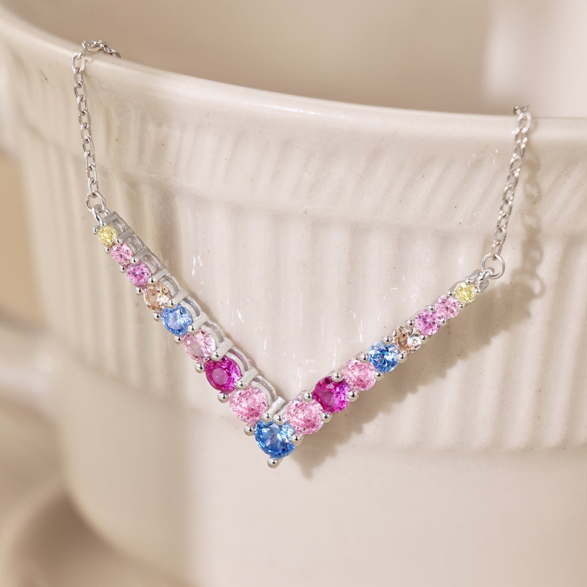 [GALE]Ornate Round Cut Necklace