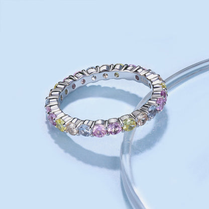 [GALE]Dazzling Resplendent Round Cut Party Ring