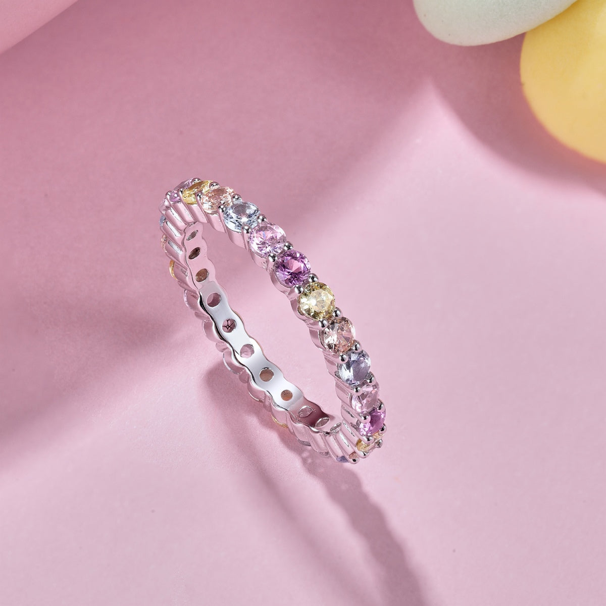 [GALE]Dazzling Resplendent Round Cut Party Ring