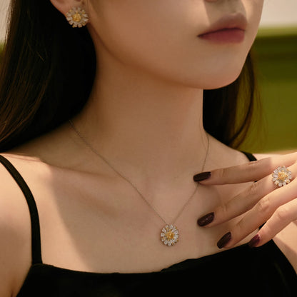 [GALE]Exquisite Daisy Necklace