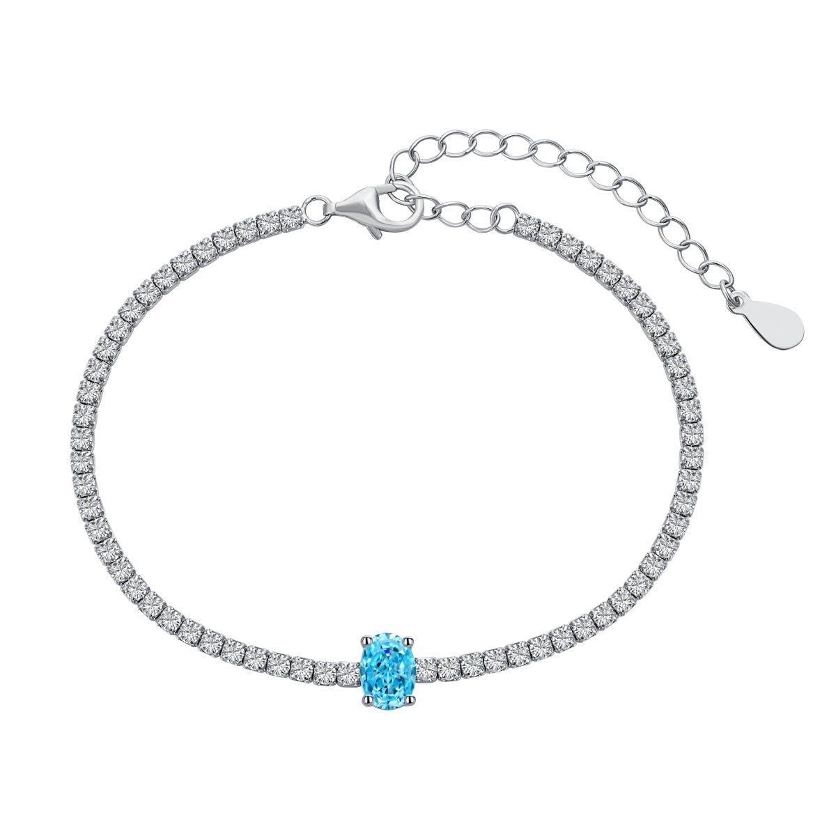 [GALE]0.75 Carat Exquisite Oval Cut Daily Bracelet