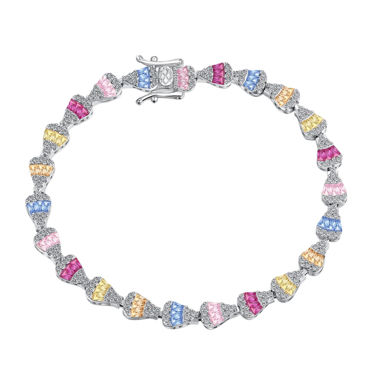 [GALE]Radiant Water Drop Shape Daily Bracelet