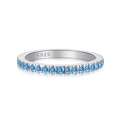 [GALE]Delicate Sparkling Round Cut Daily Ring