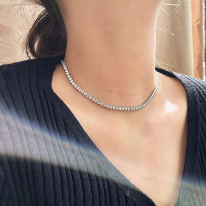 [GALE]Elegant Tennis Chain Necklace