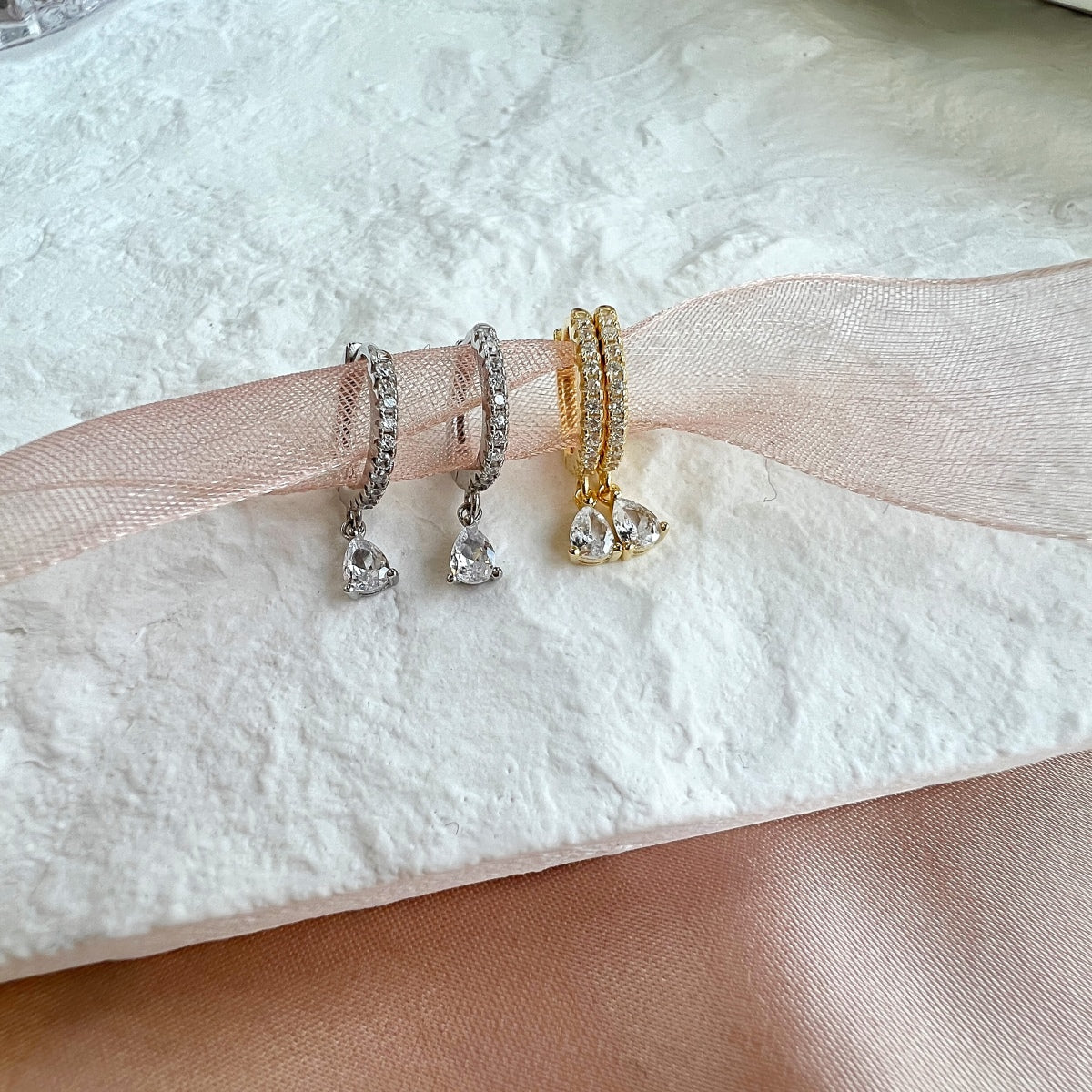 [GALE]Luxurious Geometric Drop Earrings