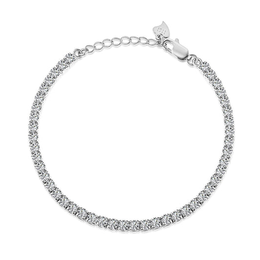 [GALE]Sparkling Round Cut Daily Bracelet