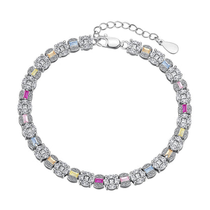 [GALE]Dazzling Radiant Multi Cut Daily Bracelet