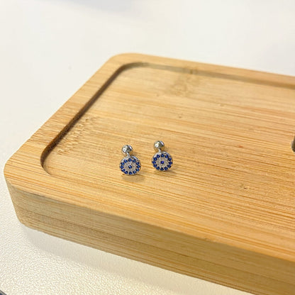 [GALE]Devil's Eye Ear Bone Nail Earrings