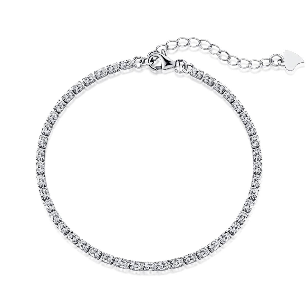 [GALE]Elegant Emerald Cut Daily Bracelet