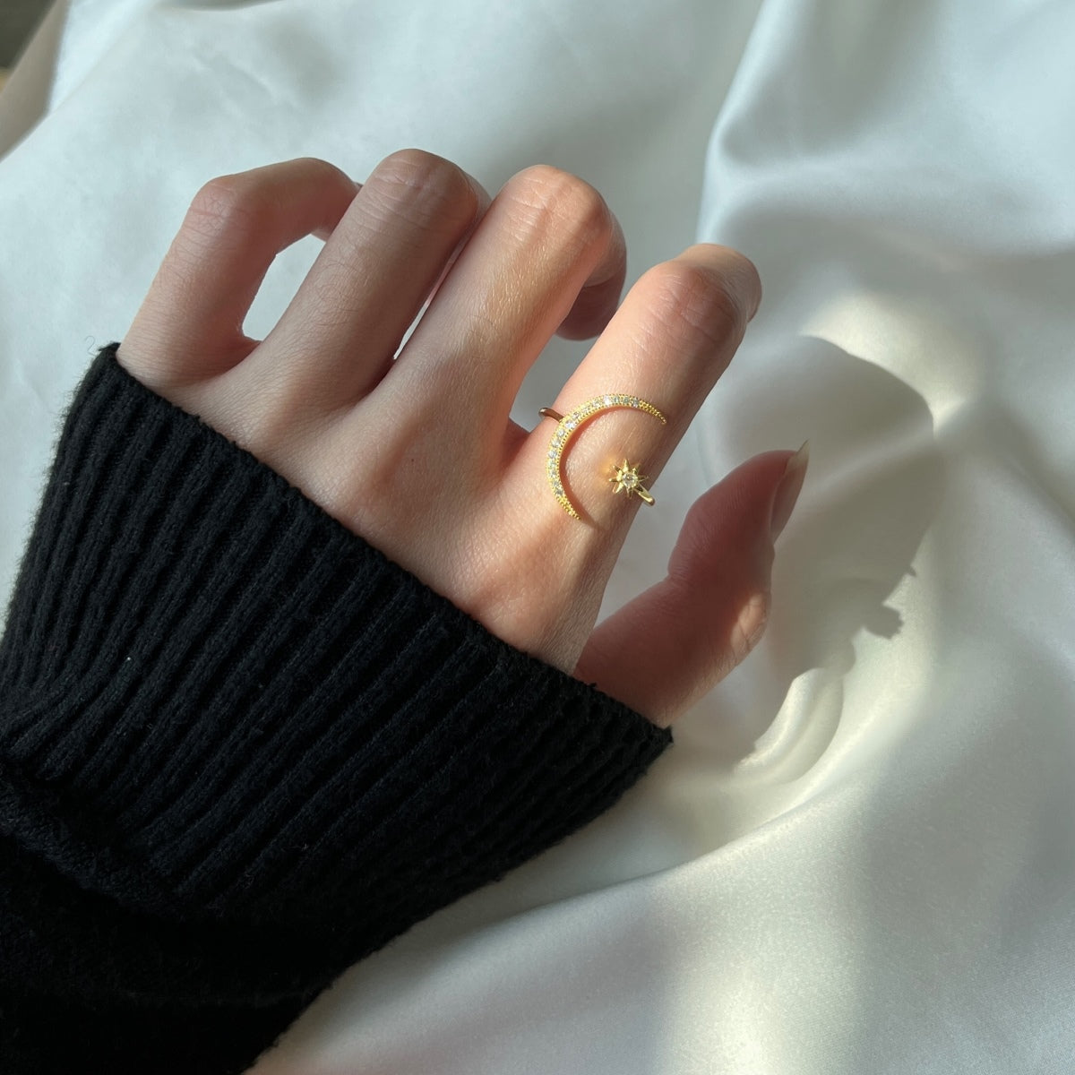 [GALE]Eternity Moon & Star Ring