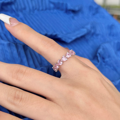[GALE]0.25 Carat Radiant Romance Heart Cut Lover Ring