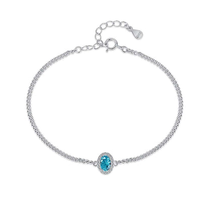 [GALE]Exquisite Oval Shape Bracelet
