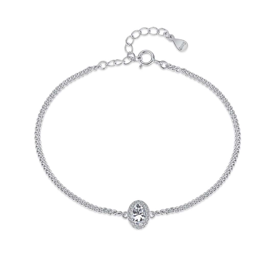 [GALE]Exquisite Oval Shape Bracelet