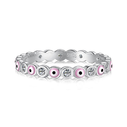[GALE]Sparkling Vibrant Round Shape Daily Ring