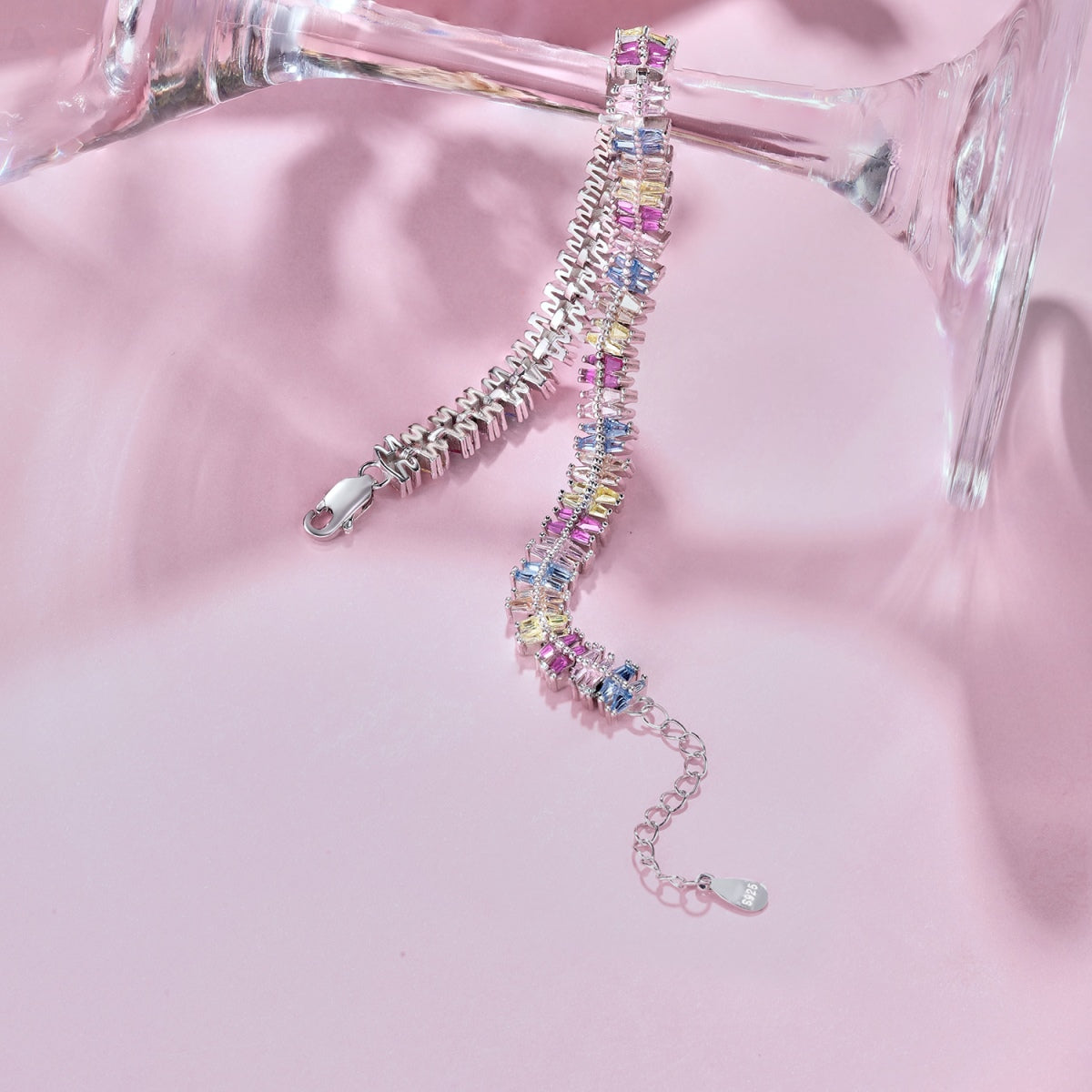 [GALE]Sparkling Exquisite Multi Cut Party Bracelet