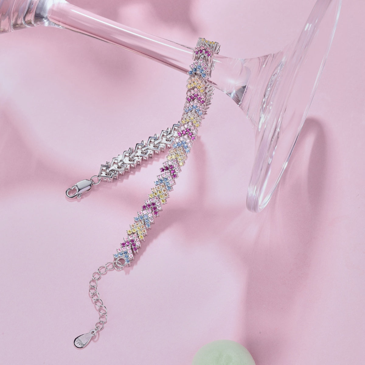 [GALE]Ornate Sparkling Round Cut Party Bracelet