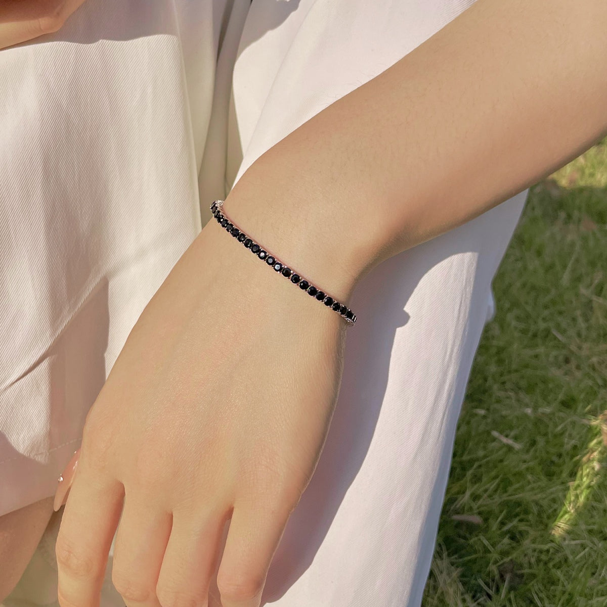 [GALE]Radiant Colorful Round Cut Party Bracelet
