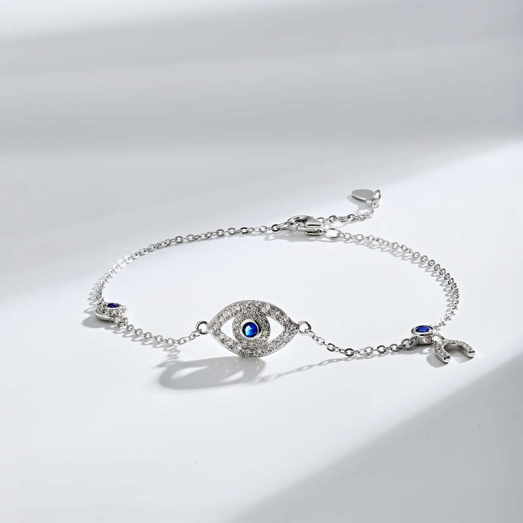 [GALE]Dainty Eye Shape Necklace