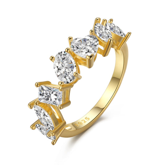 [GALE]Delicate Multi Cut Ring