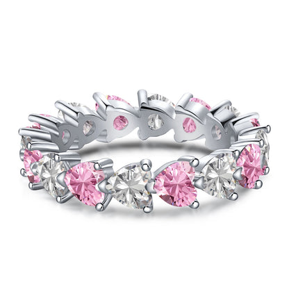 [GALE]0.25 Carat Radiant Romance Heart Cut Lover Ring