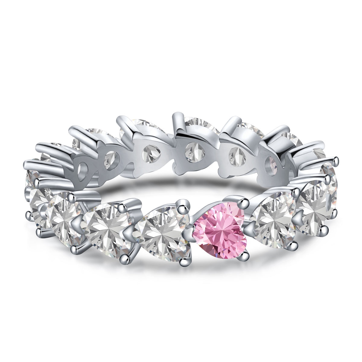 [GALE]0.25 Carat Radiant Romance Heart Cut Lover Ring