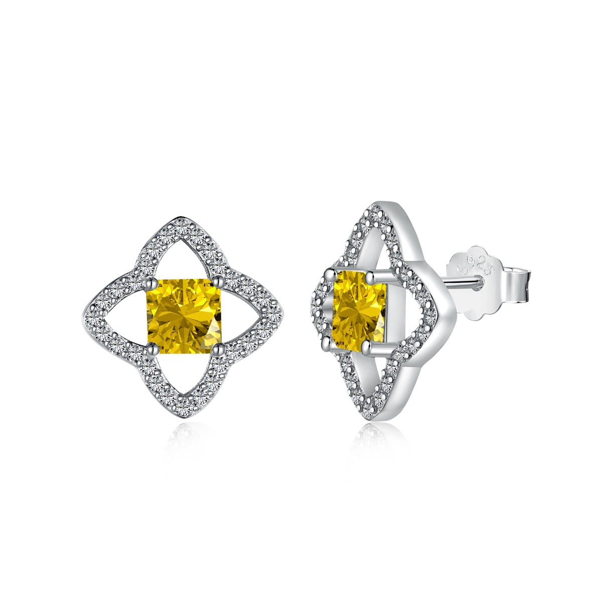 [GALE]Elegant Star Shape Princess Cut Daily Earrings