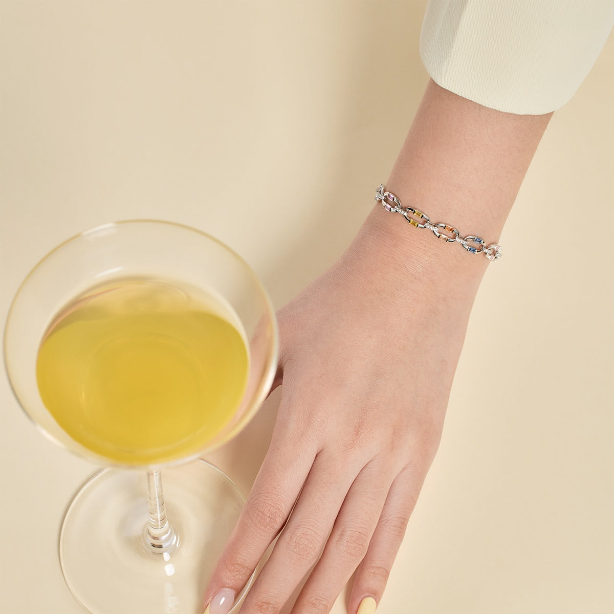 [GALE]Dazzling Colorful Daily Bracelet