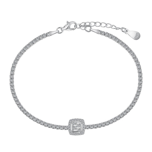 [GALE]Luxurious Dazzling Square Shape Banquet Bracelet