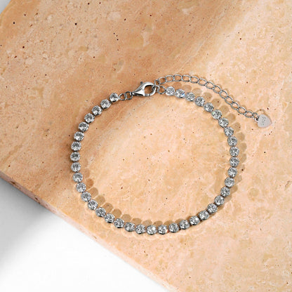 [GALE]Dazzling Sparkling Round Cut Daily Bracelet