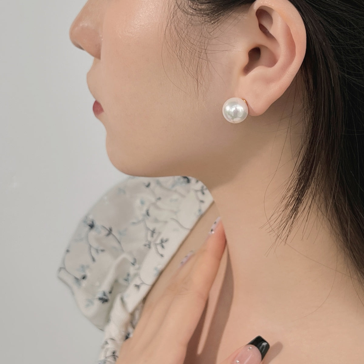 [GALE]Delicate Pearl Earrings
