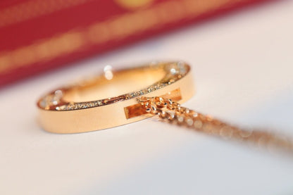 [GALE]LOVE NECKLACE ADJUSTABLE ROSE GOLD