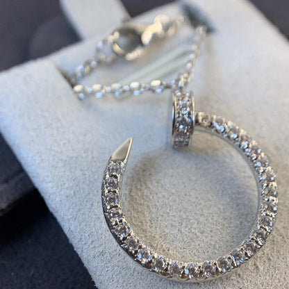 [GALE]JUSTE NECKLACE SILVER DIAMONDS