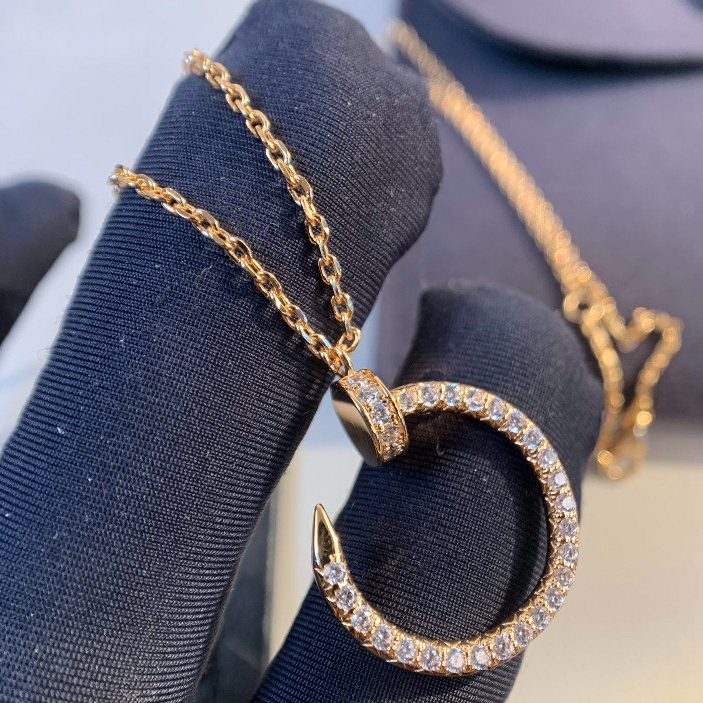 [GALE]JUSTE NECKLACE PINK GOLD DIAMONDS
