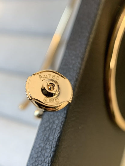 [GALE]JUSTE EARRINGS GOLD DIAMONDS 1.8MM